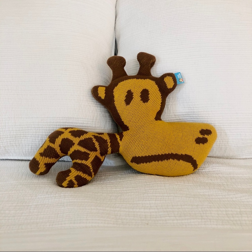 Paul Frank Clancy Giraffe Knit Pillow